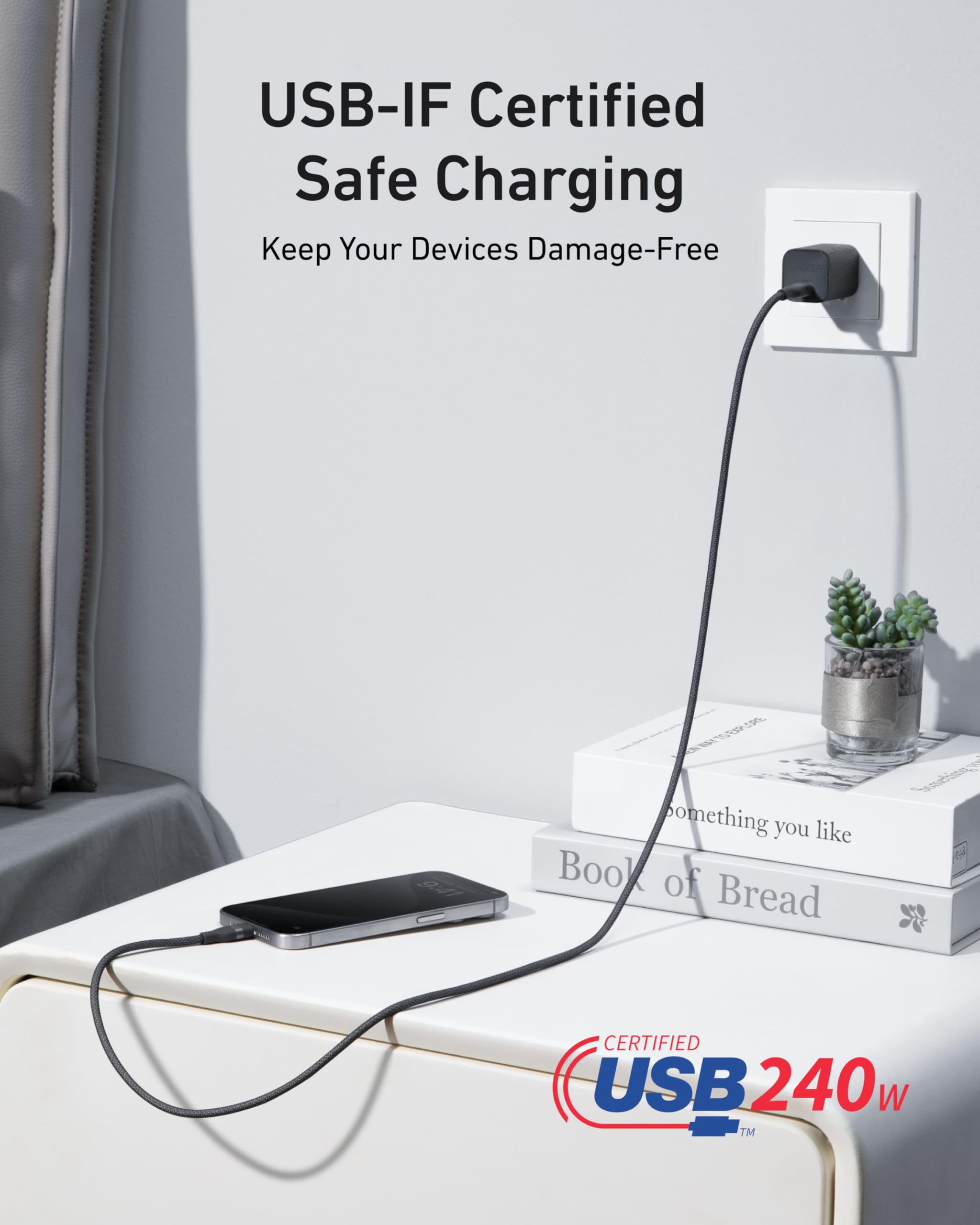 Anker Laptop Power Bank (25K, 165W, Built-In and Retractable Cables) WM