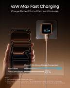 Anker Nano Charger (45W, Smart Display, 180° Foldable) WM