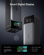Anker power bank with smart display for battery information