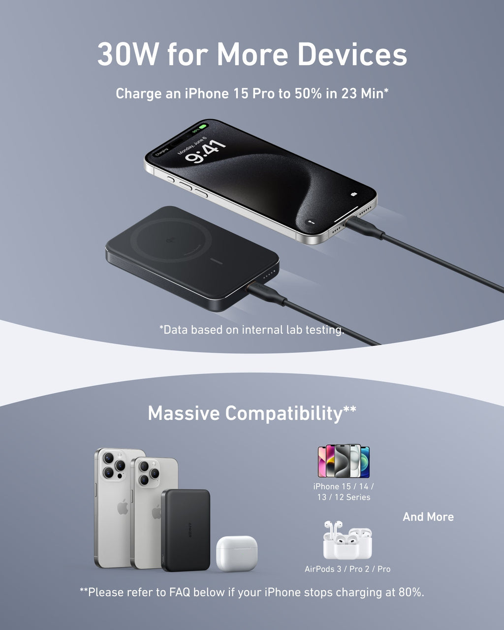 Anker MagGo Power Bank (10K, Slim)  | Customizable