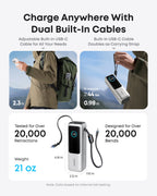 Anker Laptop Power Bank (25K, 165W, Built-In and Retractable Cables) and Anker Laptop Charger (140W, 4-Port, PD 3.1) with USB-C Cable and Anker Nano Power Bank (10K, 45W, Built-In Retractable USB-C Cable)
