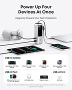 Anker Laptop Power Bank (25K, 165W, Built-In and Retractable Cables) WM