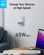 Anker with high-speed 45W charging for laptop