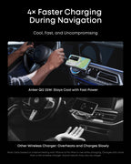 Anker car wireless charger with navigation for 4× faster charging