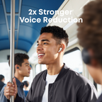soundcore wireless earbuds with voice reduction on bus