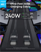 Anker Laptop Power Bank (25K, 165W, Built-In and Retractable Cables) WM