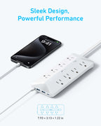 Anker power strip with multiple outlets for charging