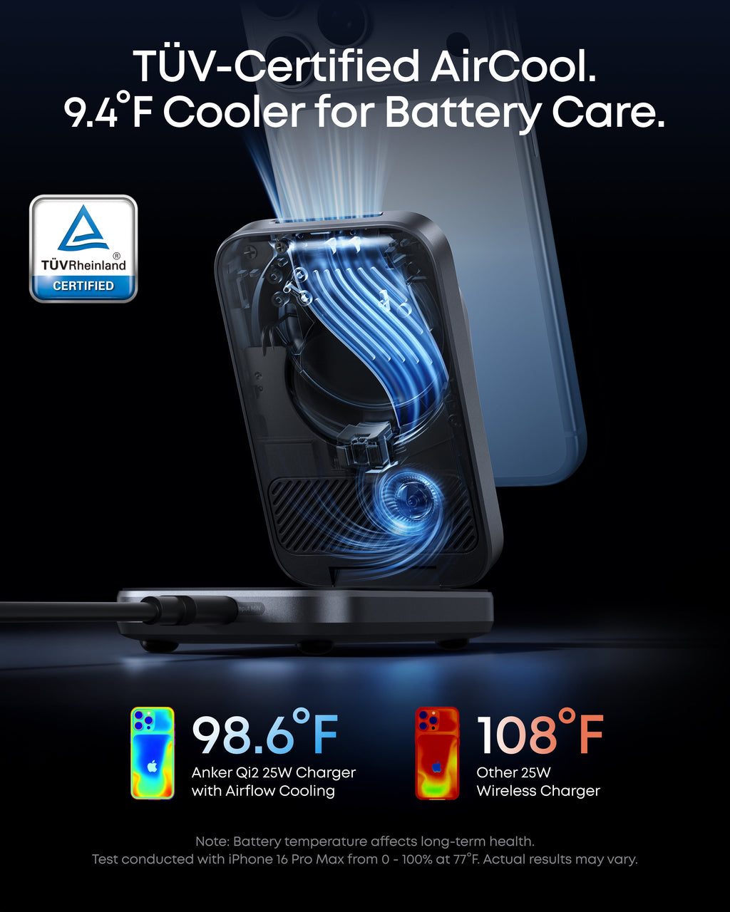 Anker Prime Wireless Charging Station (3-in-1, MagGo, AirCool, Foldable) WM