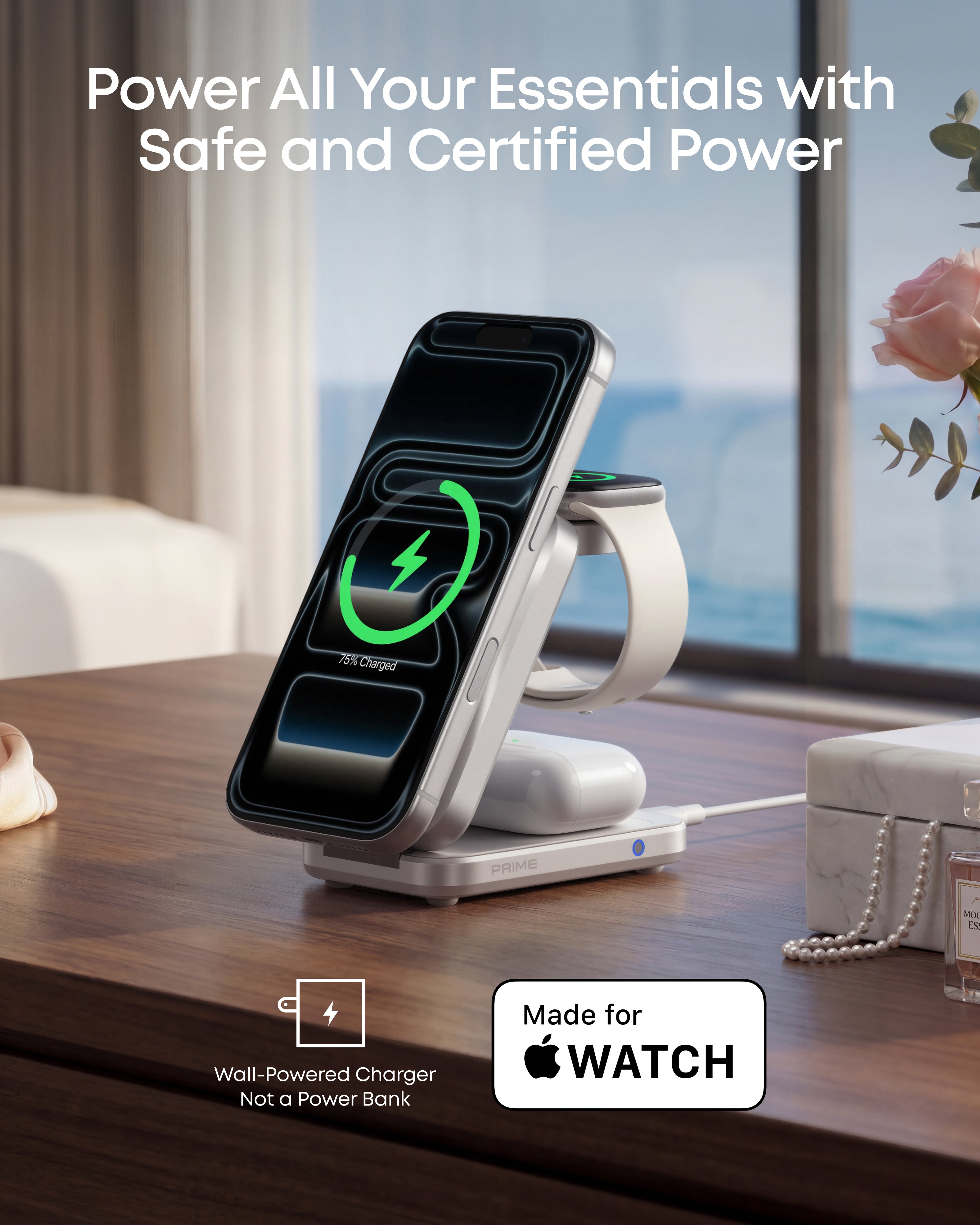 Anker Prime Wireless Charging Station (3-in-1, MagGo, AirCool, Foldable) WM