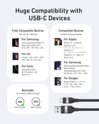 Anker USB-C cable for compatibility with Samsung Apple Google