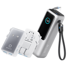 Anker Laptop Power Bank (25K, 165W, Built-In and Retractable Cables) and Anker Nano Travel Adapter (5-in-1, 20W, 1-Pack)