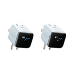 Anker Nano Charger (45W, Smart Display, 180° Foldable, 2-Pack)
