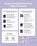Anker USB-A to USB-C Cable (Upcycled-Braided, 2 Pack, Violet）